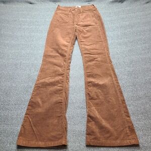 Gap Corduroy Flare Pants Womens 24/00 Brown Excellent High Rise 70s Style